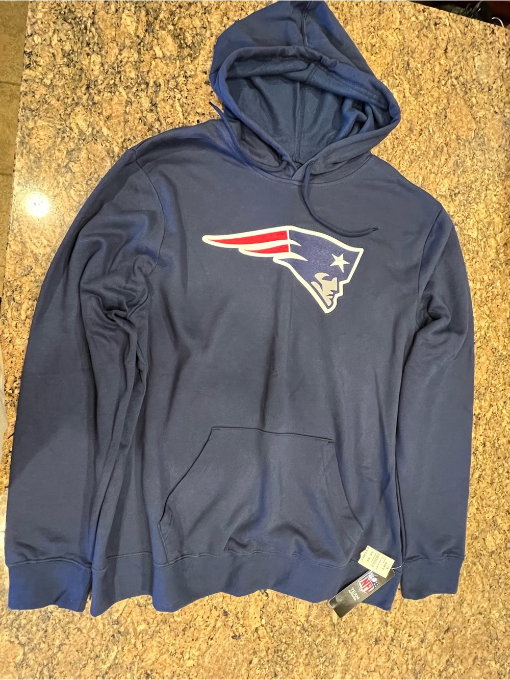 NFL Navy Blue Patriots Pullover Hoodie